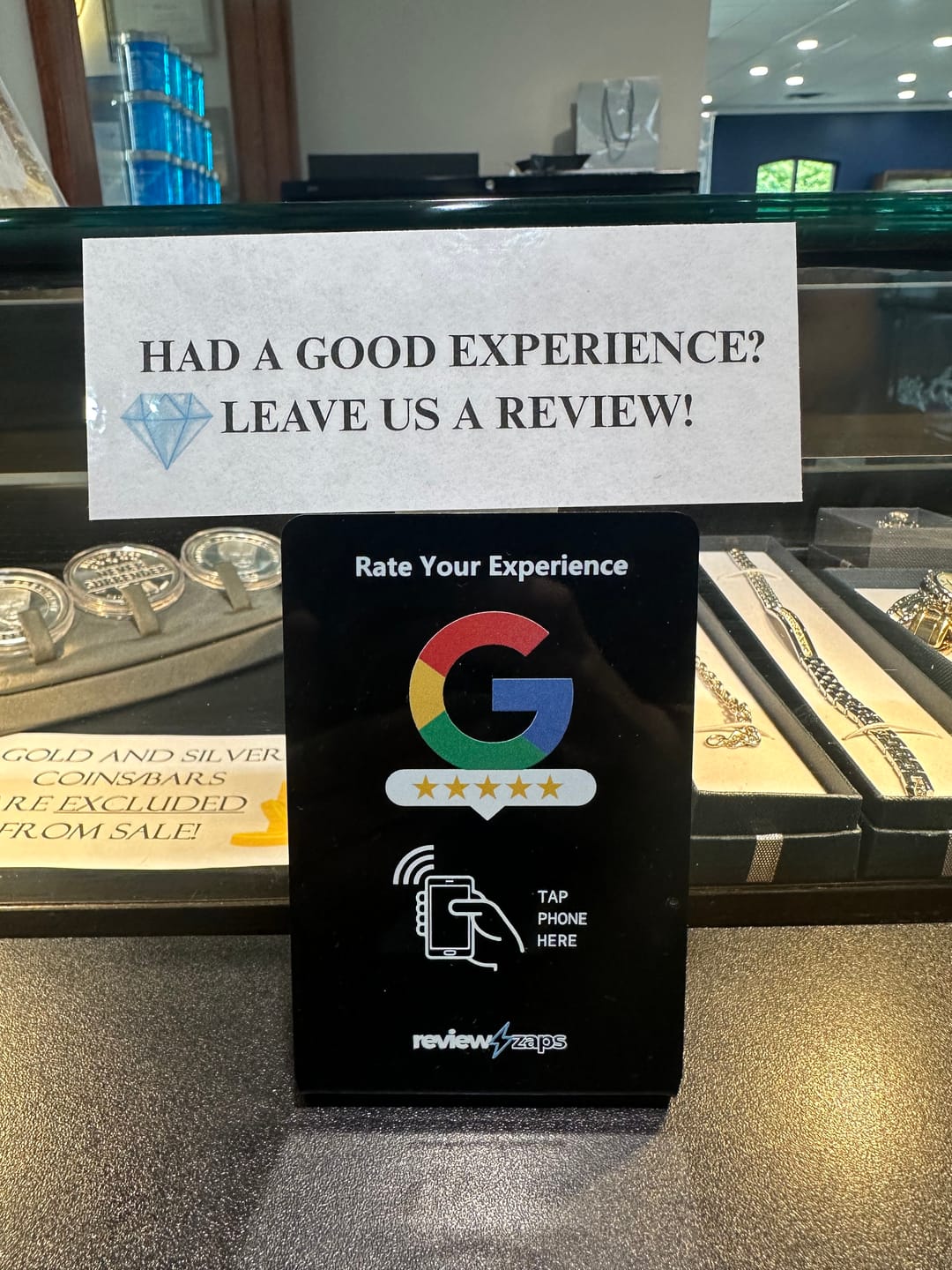 Customer photo review of NFC Google Review Stand