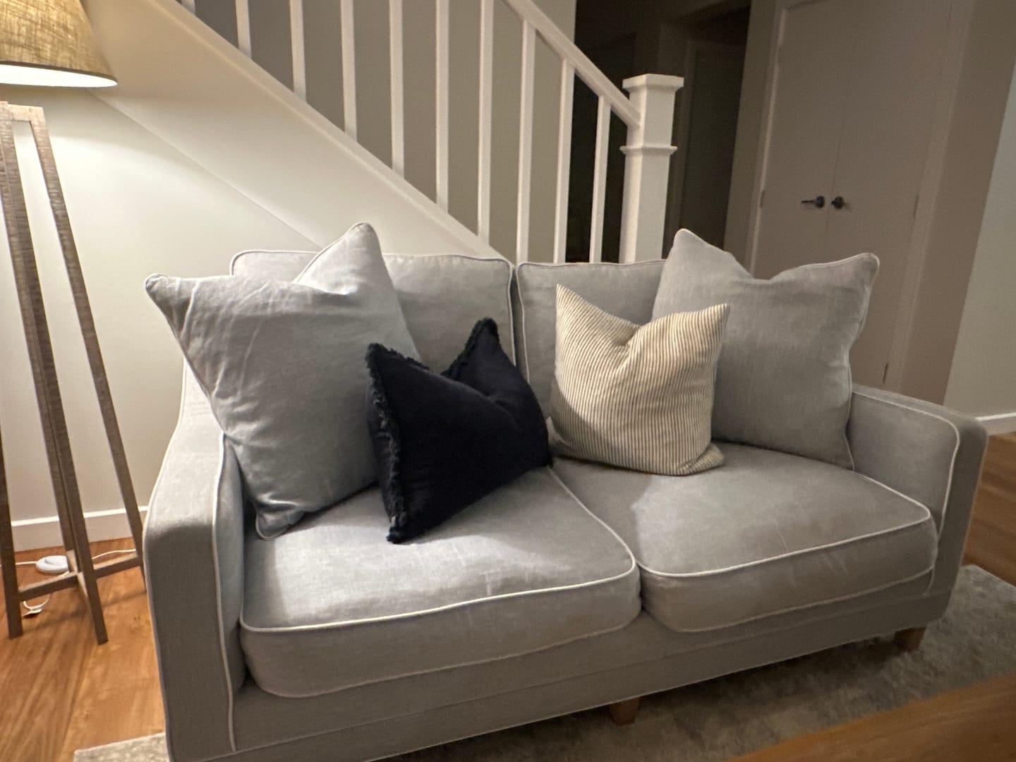 Customer photo review of Martha 2 Seater Linen Lounge