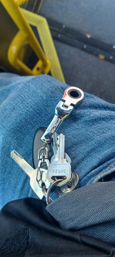 Customer photo review of 10mm Wrench Keychain