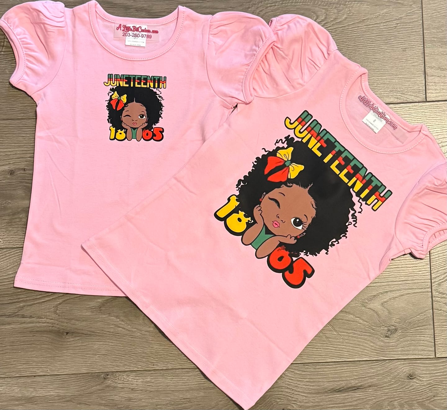 Customer photo review of Girl's Short Sleeve Shirts