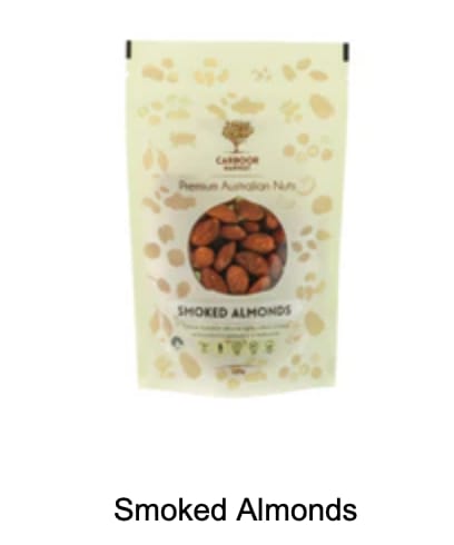 Customer photo review of Smoked Almonds