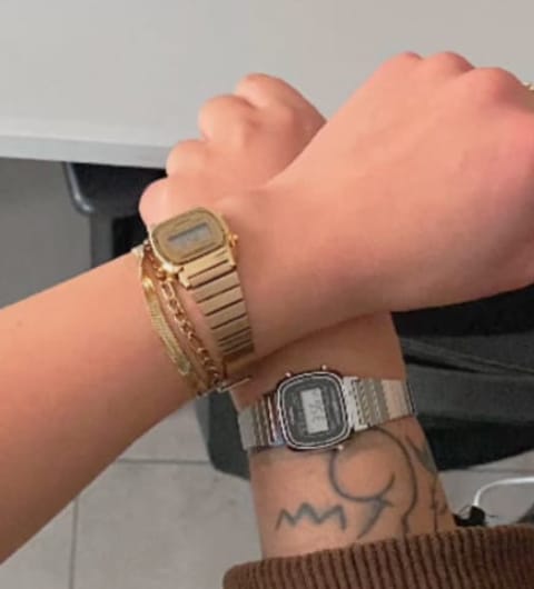 Customer photo review of Reloj Casio Vintage LA670WA-1DF Plateado Mini