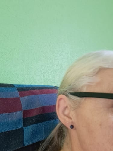 Customer photo review of Boucles d'oreilles Lapis Lazuli