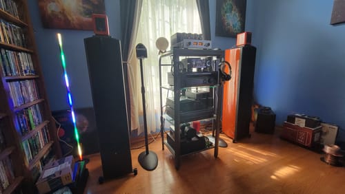 Customer photo review of Verus V8T Tower Speaker Pair Gloss Cherry (A-Stock #01R/06R) 20% OFF