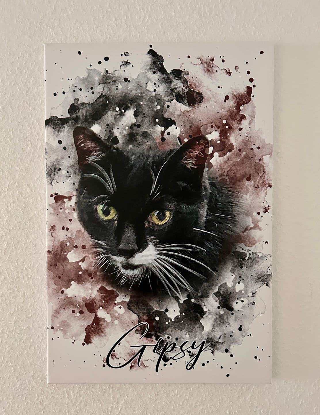 Customer photo review of Tierisches Wasserfarben Hunde Portrait