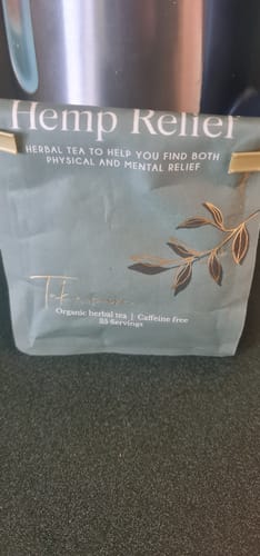 Customer photo review of Hemp Relief Tea