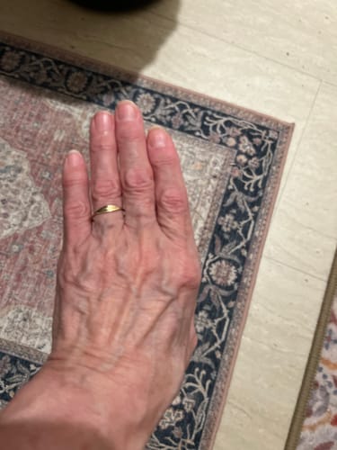 Customer photo review of Custom Engraved Name Ring