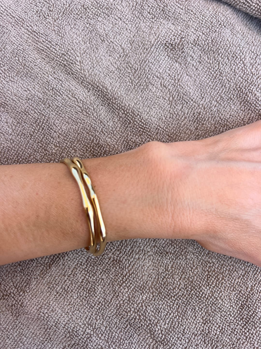 Customer photo review of Bamboo Bangle