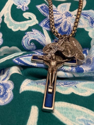 Customer photo review of Authentic Vedele Pope Francis Pectoral Cross - Crucifix - Blessed By Pope