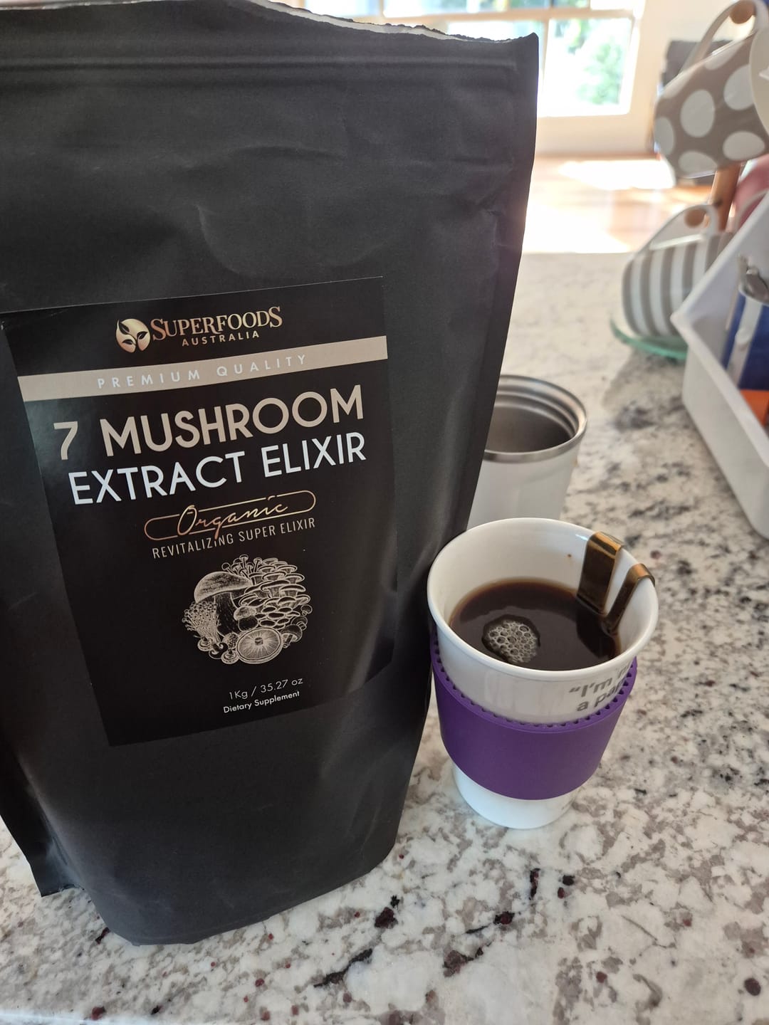 Customer photo review of Organic 7 Mushroom Extract