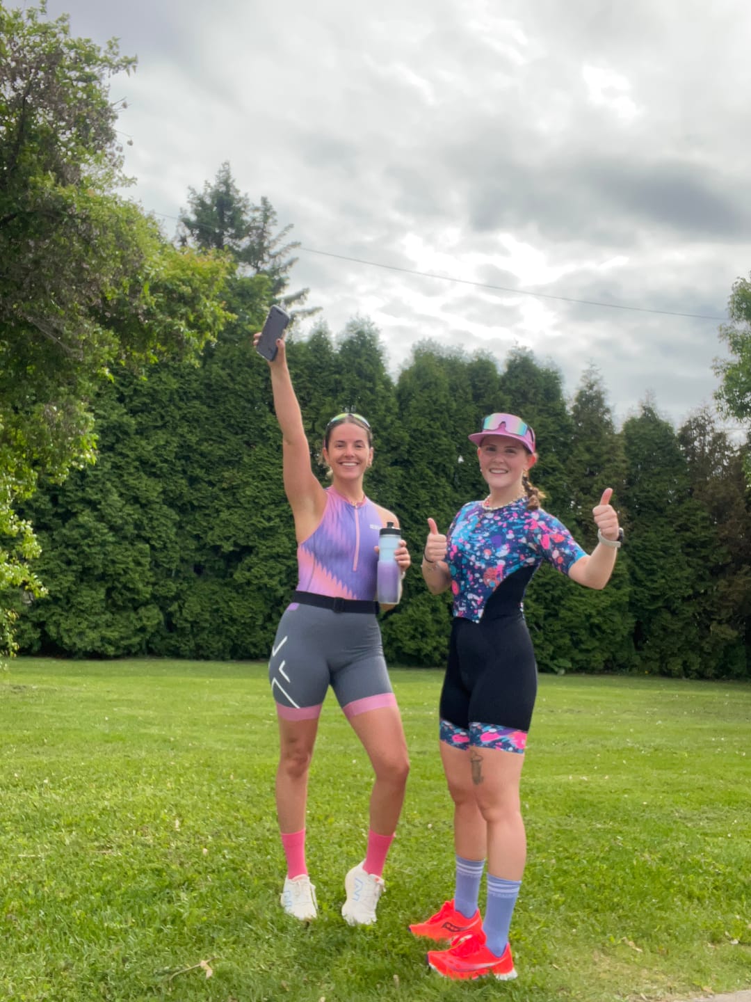 Customer photo review of Womens Berry Mottle Aero Tri Suit