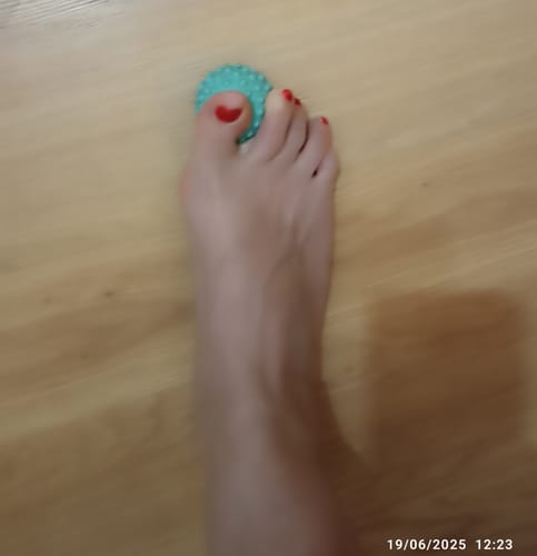 Customer photo review of Pelota de masaje y acupresión.