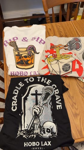 Customer photo review of Cradle to the Grave Tee