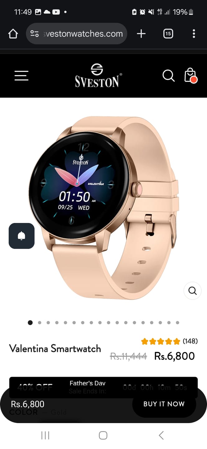 Customer photo review of Valentina Smartwatch