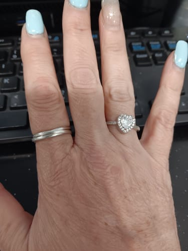 Customer photo review of Forever In My Heart Urn Ring