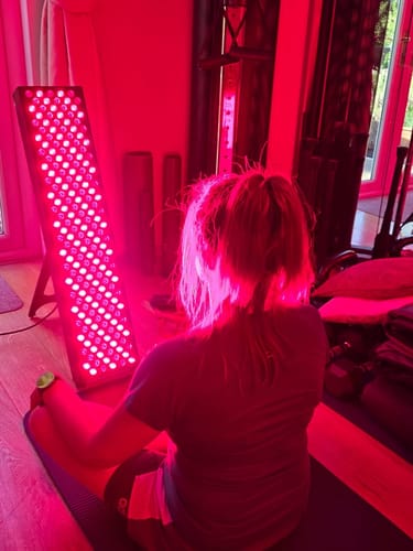 Customer photo review of Koanna® Luma1000™ – Powerful, Mid-Size Red Light Therapy Panel