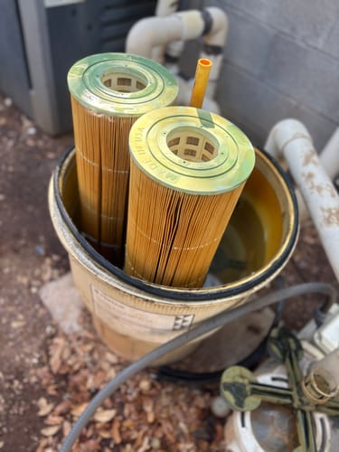 Customer photo review of Cyclone Pool Filter Cleaning System