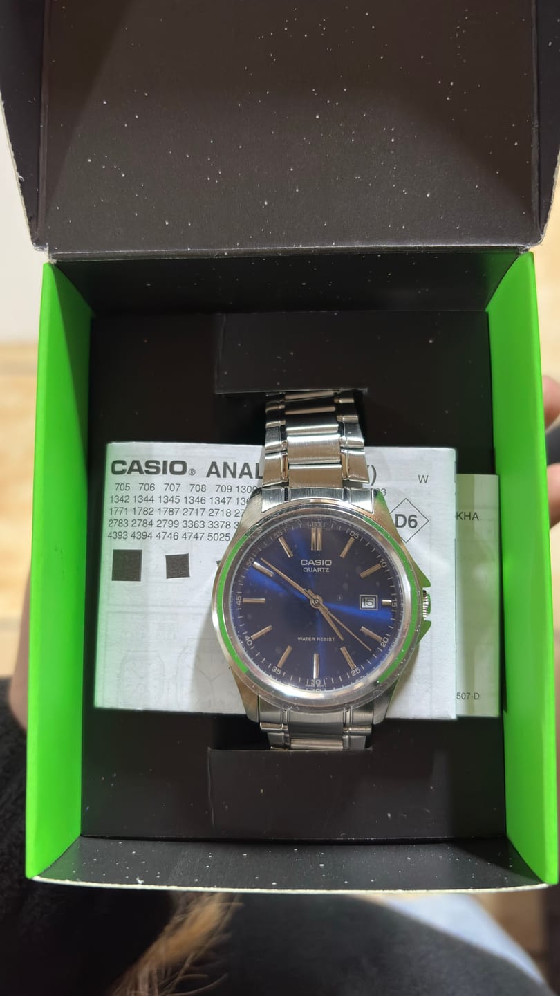 Customer photo review of Reloj Casio Análogo MTP-1183A-2A Azul Acero Inoxidable