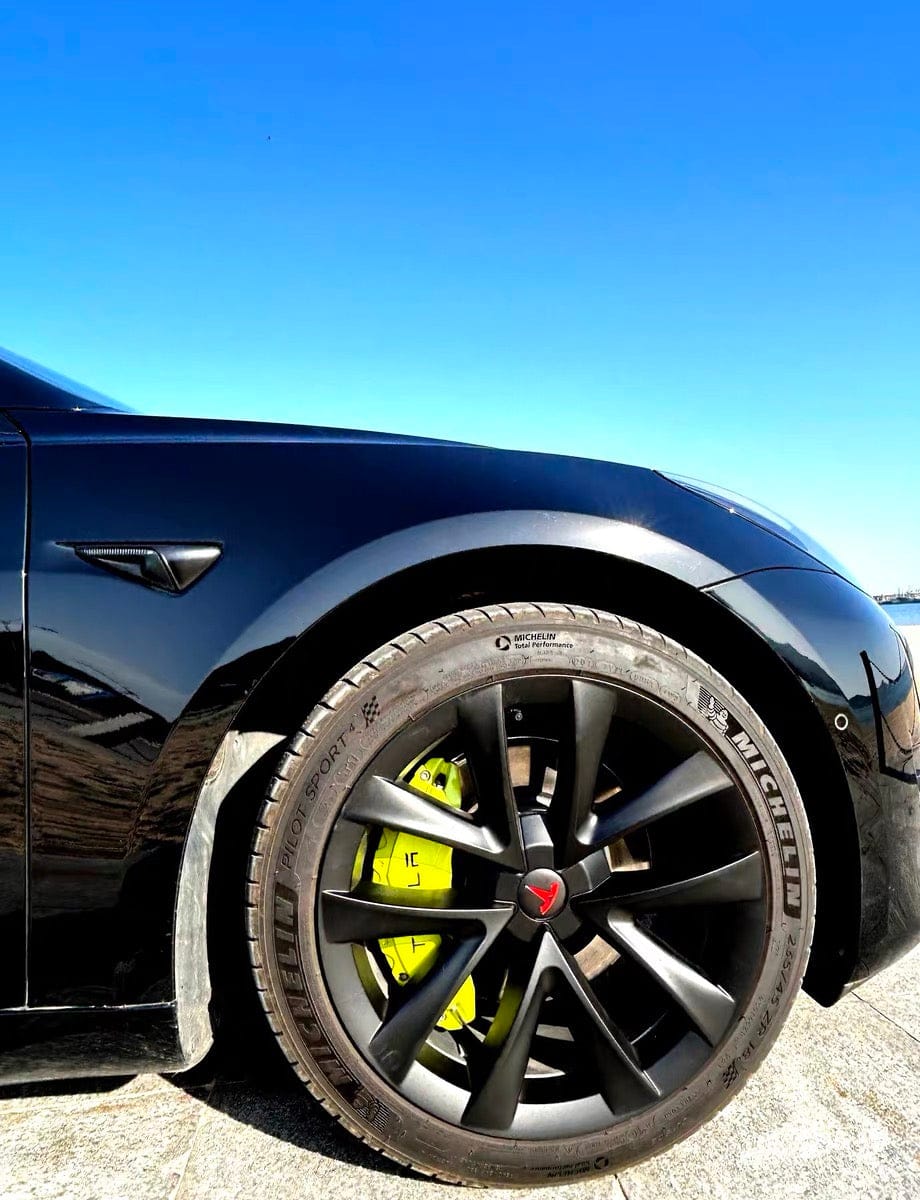 Customer photo review of Aluminum Alloy Caliper Cover For Model 3/Y/3 Highland/Y Juniper/X/S/Cybertruck(Set of 4pcs)