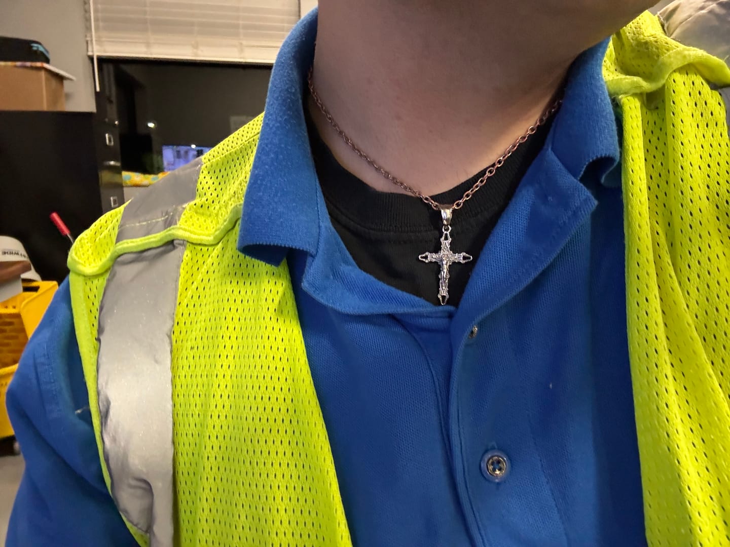 Customer photo review of CRUCIFIX CROSS PENDANT