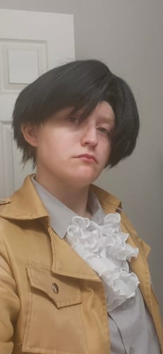 Customer photo review of Levi Ackerman style wig