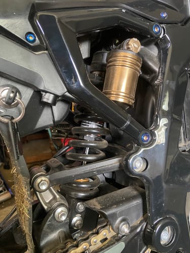 Customer photo review of Shock Spring | Surron Ultra Bee