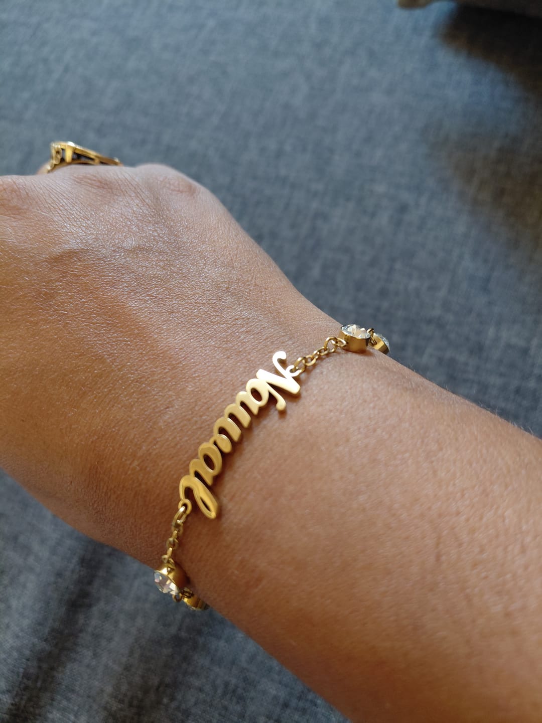 Customer photo review of Bracelet Personnalisé avec Cristal