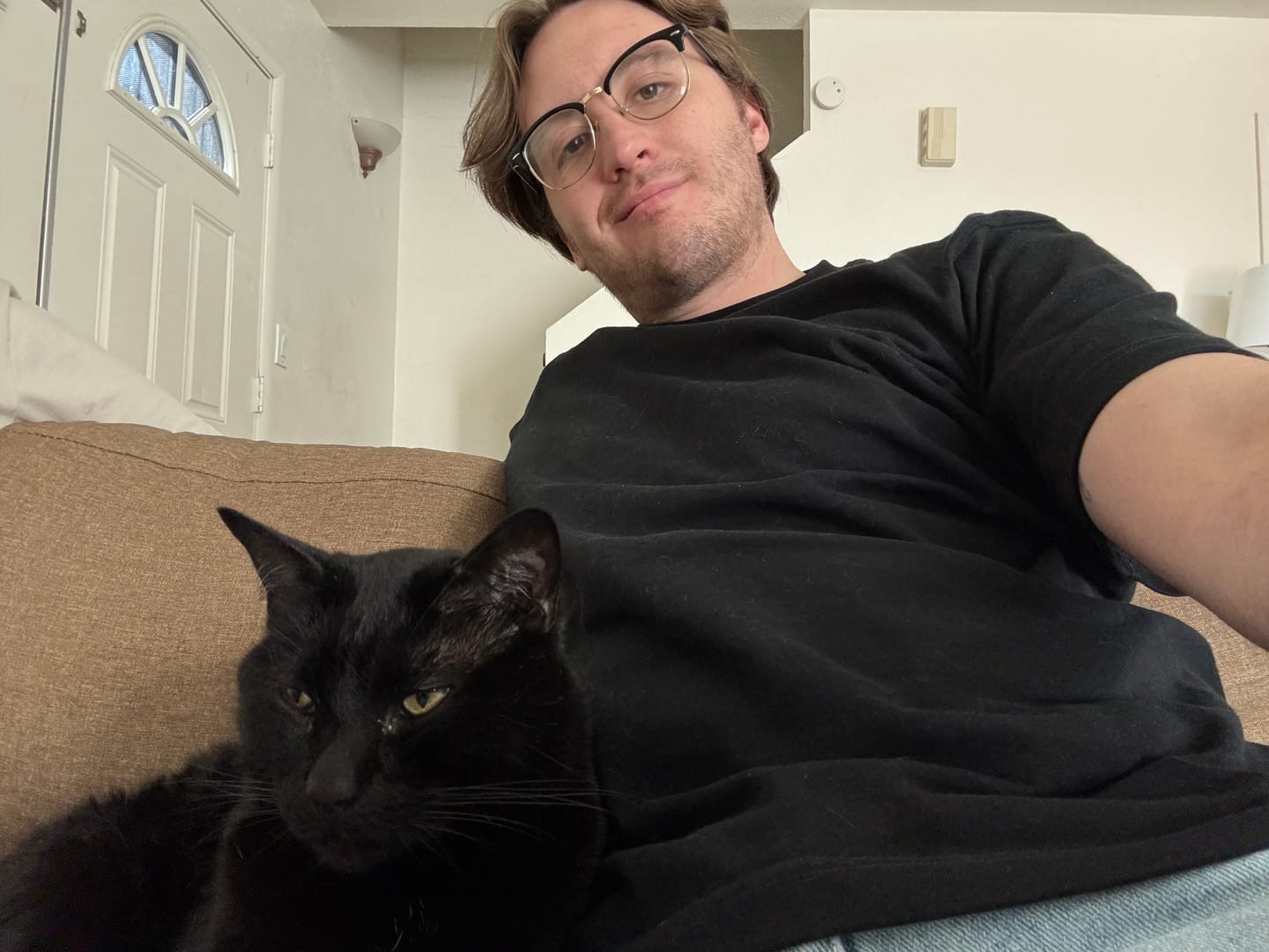 Customer photo review of 9 oz Cotton Tubular T-Shirt - Black