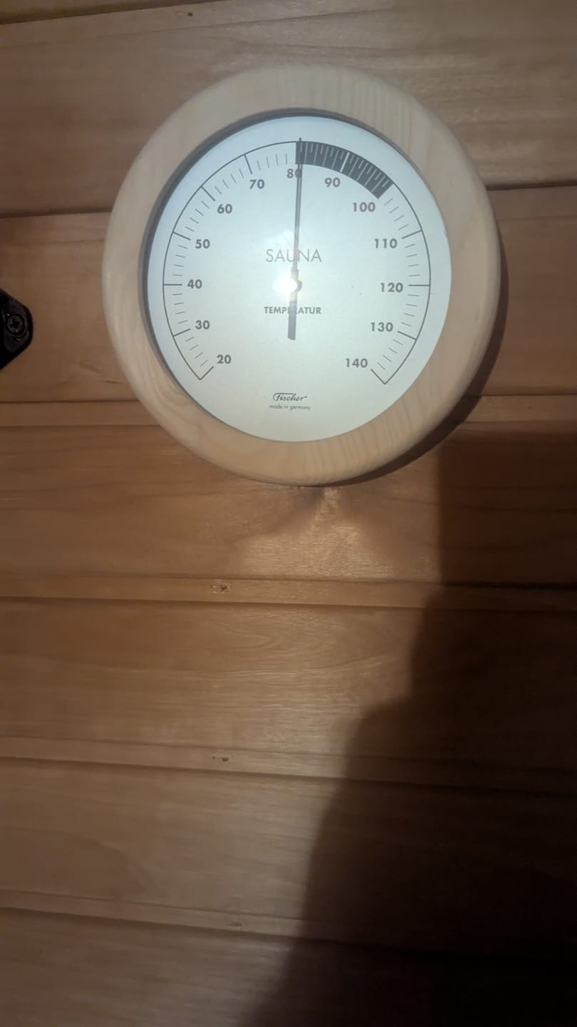 Customer photo review of Sauna Thermometer Instrument