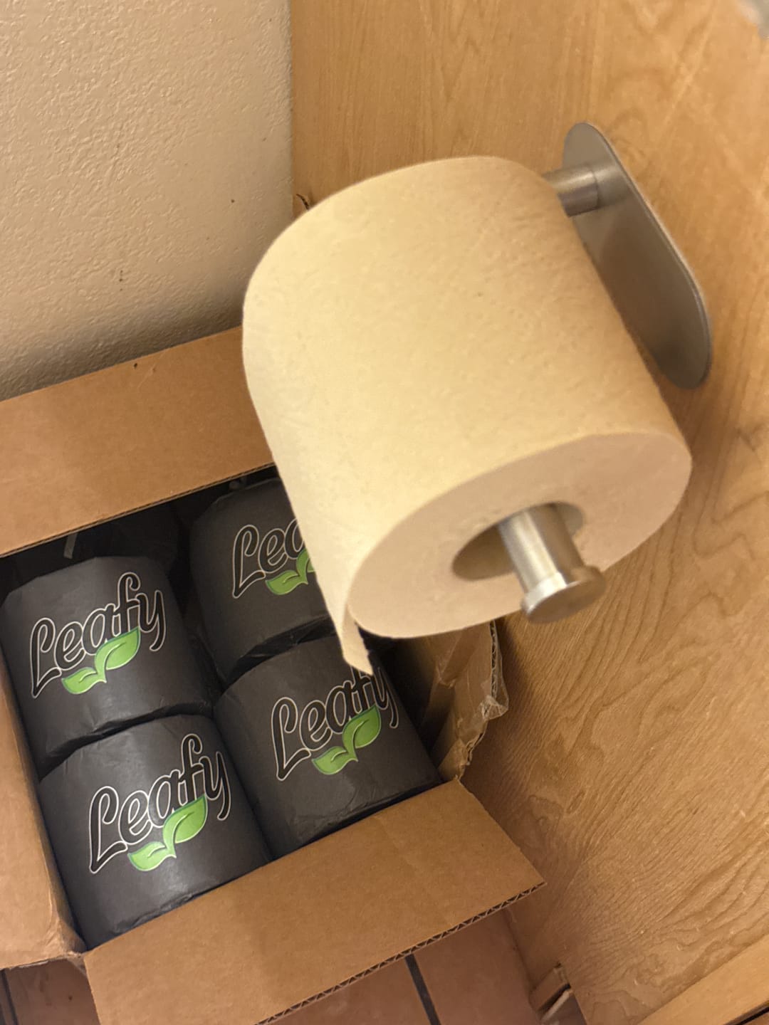 Customer photo review of Essential Toilet Paper 12 Single Roll Box