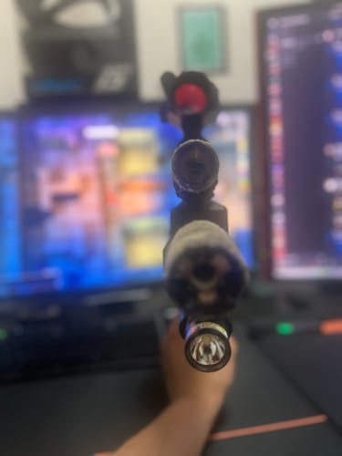 Customer photo review of Olight Baldr Pro R LED Light with Green Dot