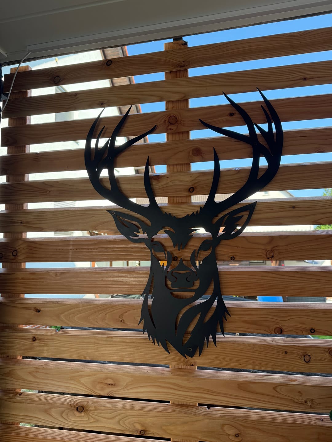 Customer photo review of Décoration Murale en Métal - Tête de cerf