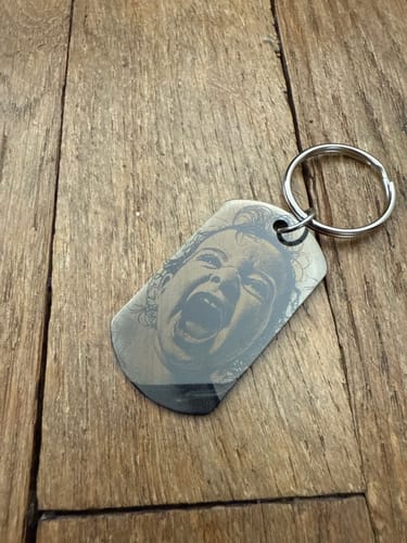 Customer photo review of Bonheur - Parents-Porte-clés (gravé - noir/blanc)