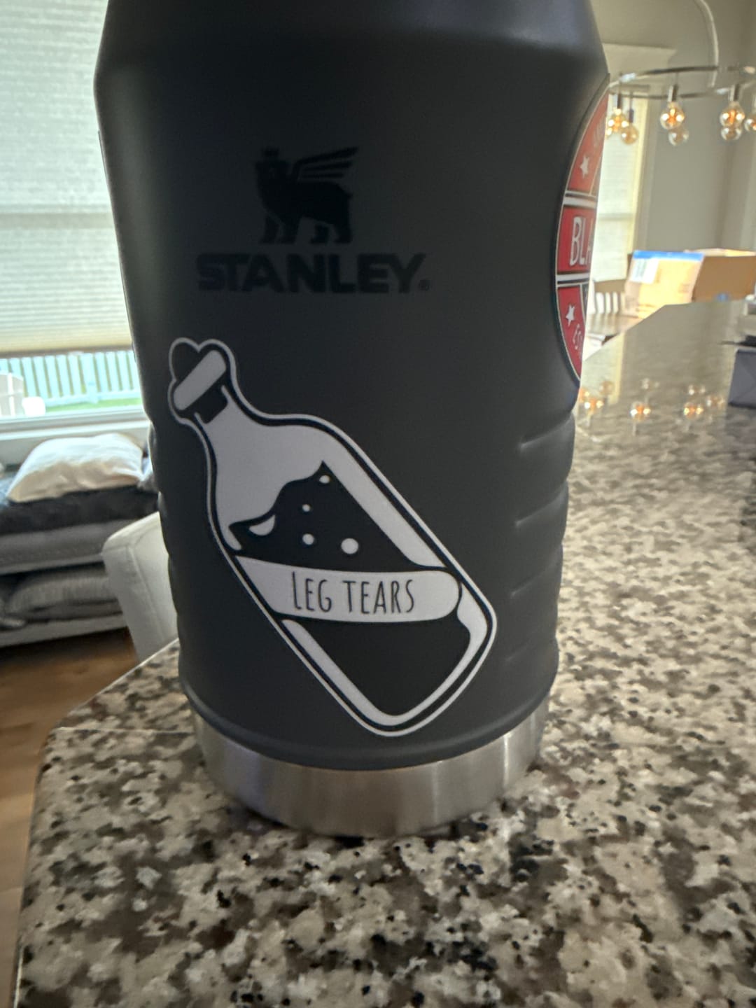 Customer photo review of Leg Tears Sticker