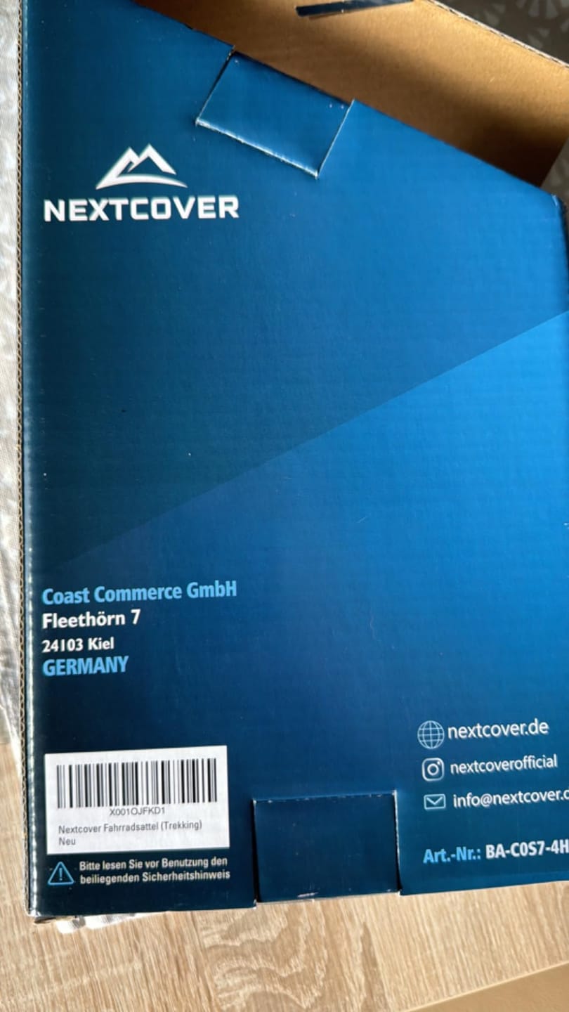 Customer photo review of Fahrradsattel ComfortOne & Sattelbezug CoverPro