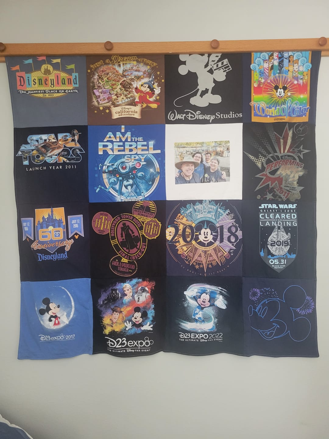Customer photo review of Quilts for Large and XL T-Shirts