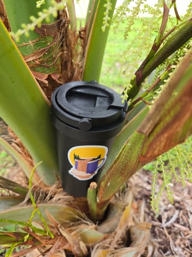 Customer photo review of Coffee Waterfall Nature Sticker