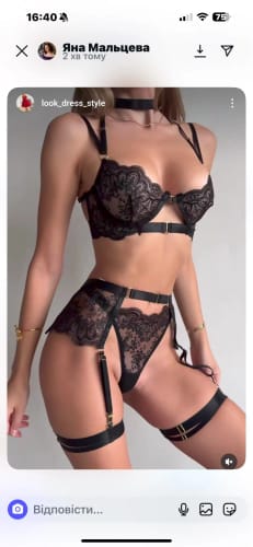 Customer photo review of Erotic Mesh Lingerie set Women Sexy Lingerie +Garter +Panties Set Sensual Lingerie Sex Suit Hot Porn Exotic Costumes