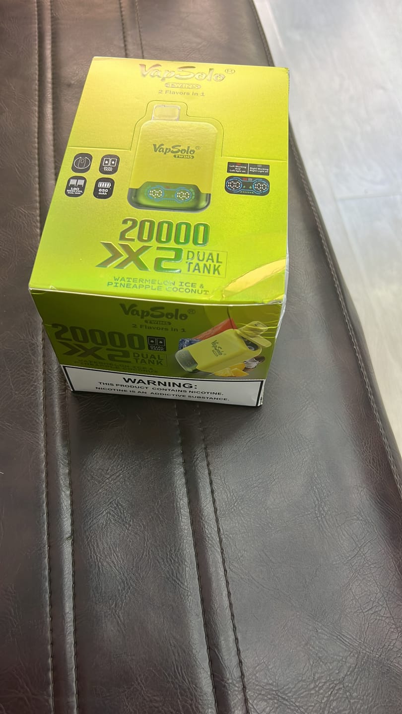 Customer photo review of VAPSOLO TWINS  20000puff DOBLE SABOR (Nuevos Sabores)