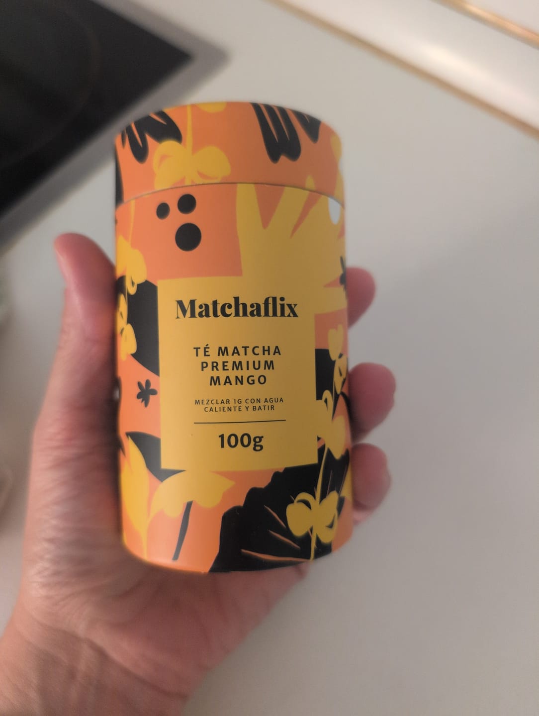 Customer photo review of Té Matcha Premium Mango