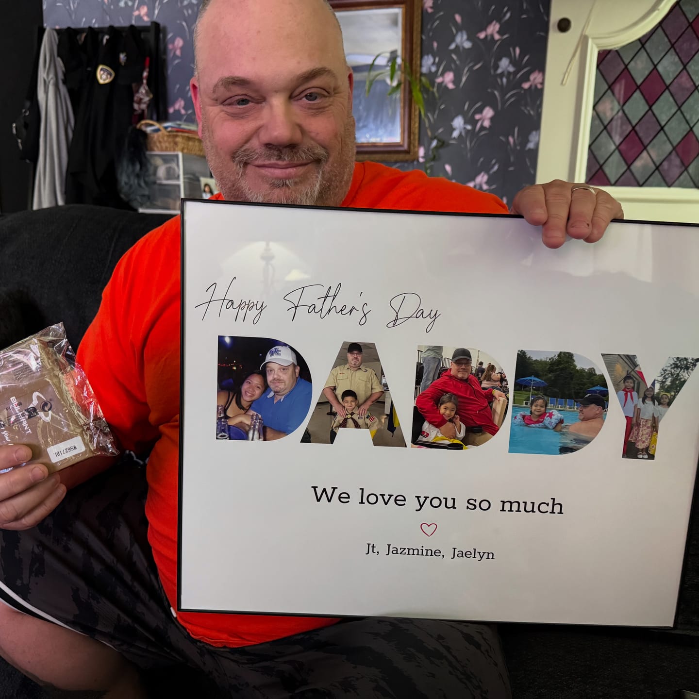 Customer photo review of Happy Dad's Day - Personalized poster