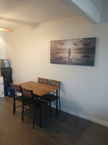 Customer photo review of Walking on Water - Faith Wall Art III