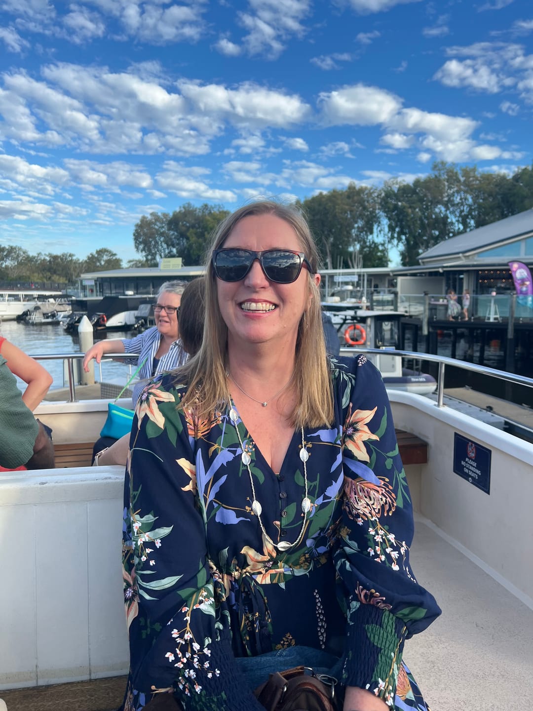 Customer photo review of Jacinda Dress in Navy