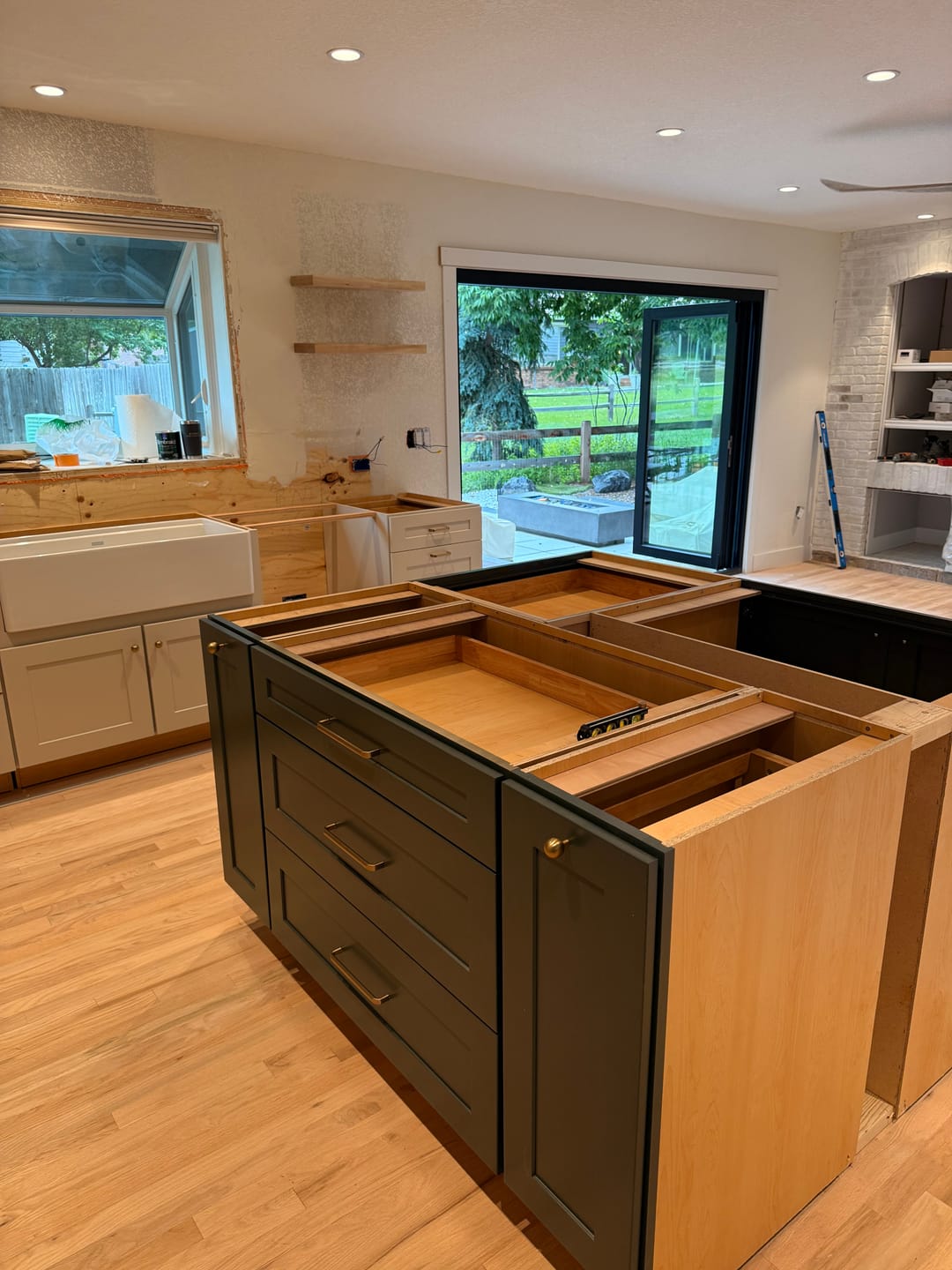 Customer photo review of Maple Floating Shelves