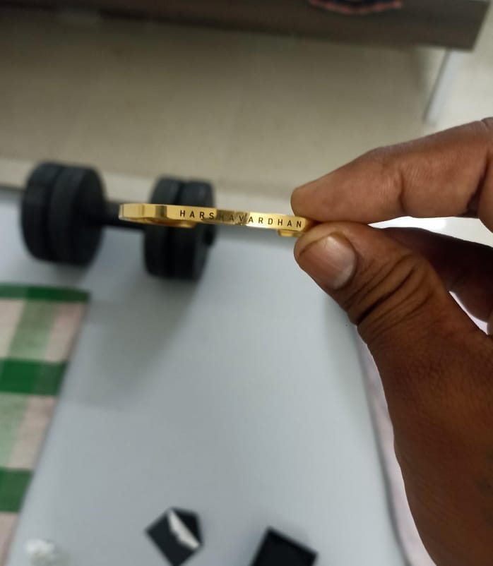 Customer photo review of Personalised Classic Bracelet