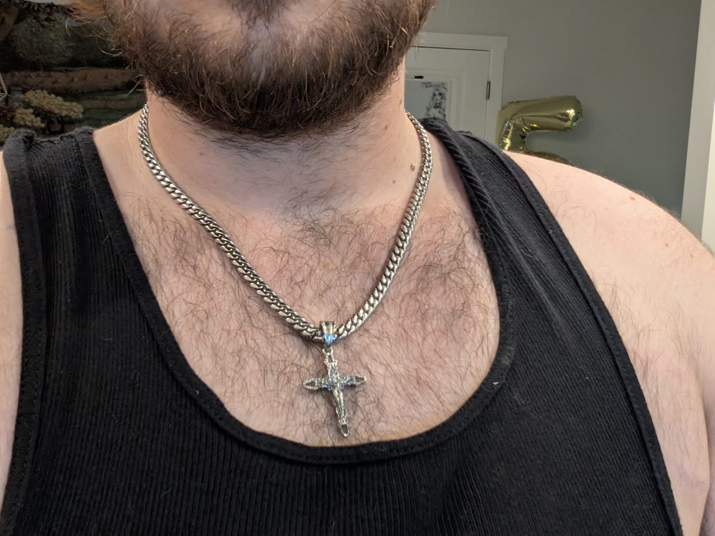 Customer photo review of CRUCIFIX CROSS PENDANT