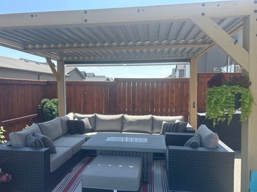 Customer photo review of SmartWings Motorized Outdoor Shades 1%/3%/5% Openness