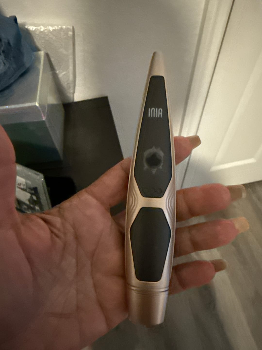 Customer photo review of INIA LUMIN Eye Skincare Device