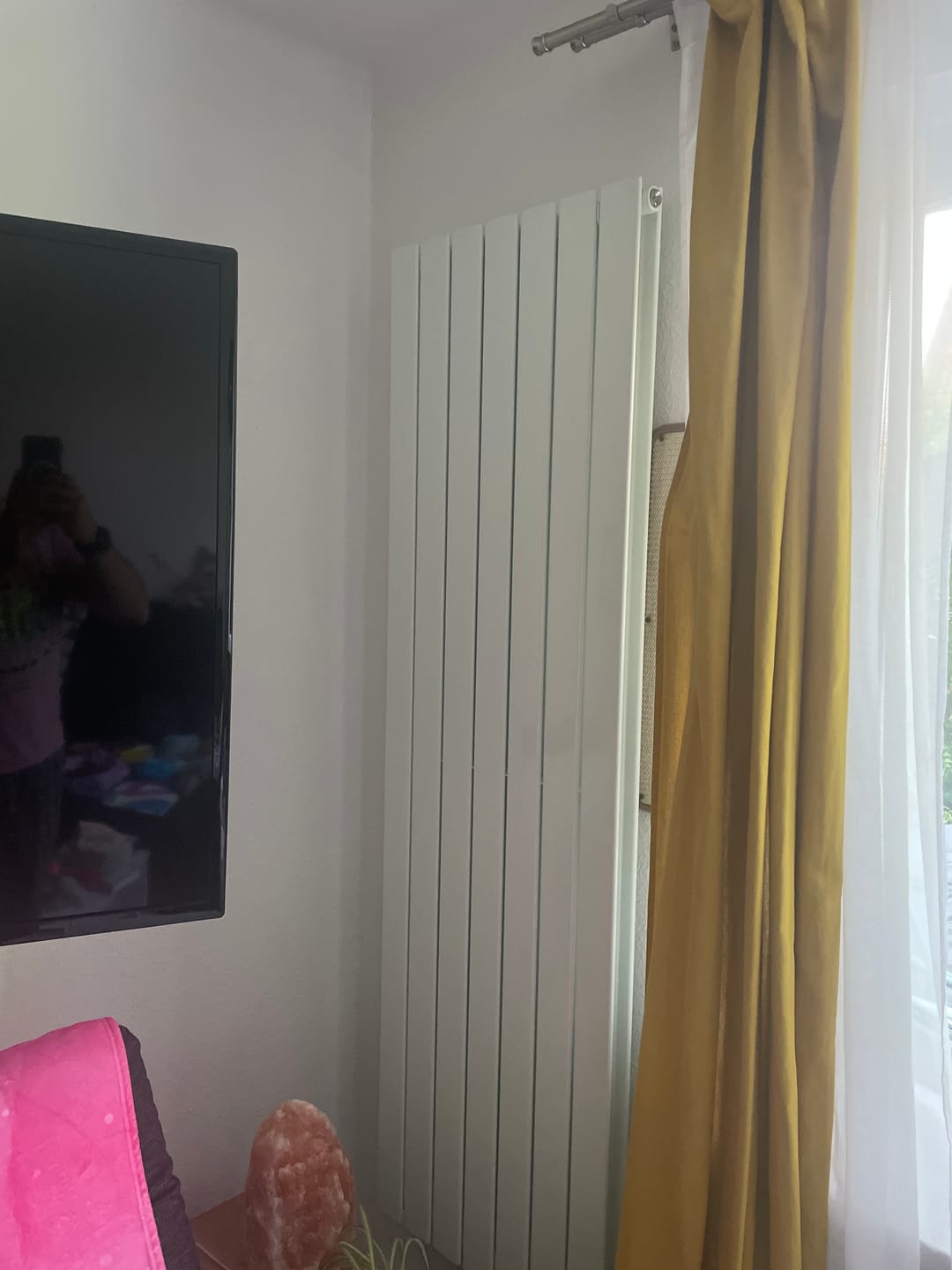 Customer photo review of SONNI Flach Heizkörper Paneelheizkörper Wandheizung Mittelanschluss 1600*539mm Weiß ohne/mit Mutiblock