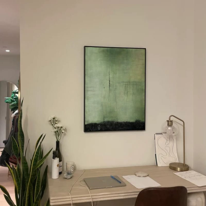 Customer photo review of Abstract Painting Canvas #AP065
